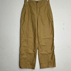 Banana Republic Tan High Waisted Straight Leg Painters Twill Pants Womens Size 2